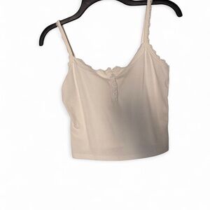 YesStyle Lace-Trimmed Tank Top